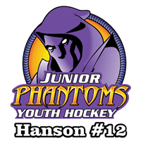Phantoms Youth Hockey Association Car Window Decal
