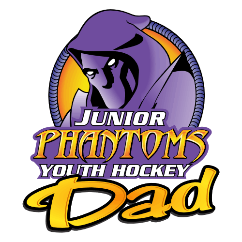 Phantoms Youth Hockey Association Dad Car Window Decal