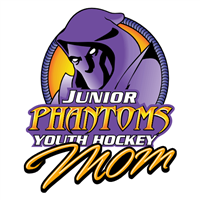 Phantoms Youth Hockey Association Mom Car Window Decal