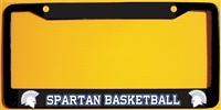 Spartan Basketball Custom Baskettball Metal License Plate Frames