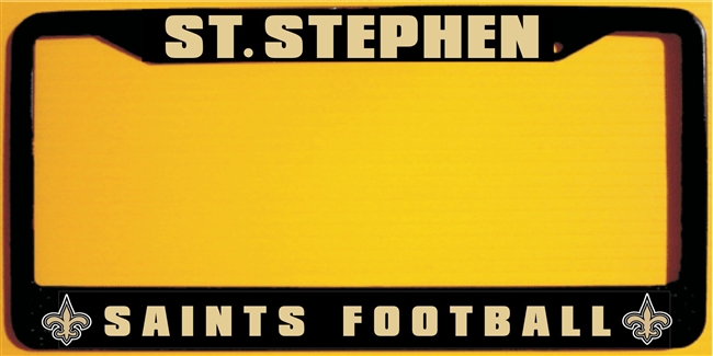 St Stephen Saints Football Custom License Plate Frame