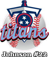 Twin City Titans Baseball Custom Baseball Decals | Stickers for your Car Window