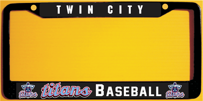 Twin City Titans Custom Metal License Plate Frames