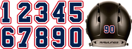Prospects Helmet Number Stickers Vinyl Number Decals Tagsports