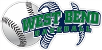 West Bend Bulldogs Baseball Custom Baseball Decals | Stickers for your Car Window