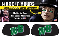 West Bend Bulldogs Custom Eye Black