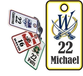 Wheatfield Blades Hockey Association Custom Hockey Bag Tags