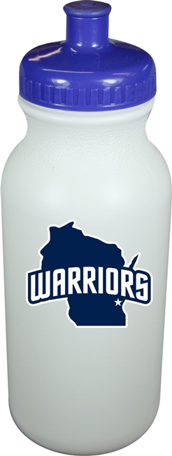 West Bend Warriors Custom Water Bottle with team logo