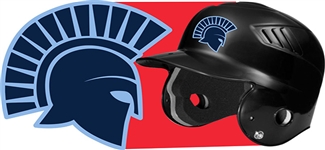 West Bend West Spartans Youth Baseball Custom Batting Helmet Decals | Stickers