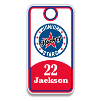 Wisconsin Jr Stars Ice Hockey Custom Hockey Bag Tags