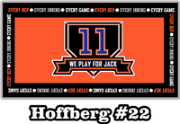 We Play For Jack Car Window Decal #3